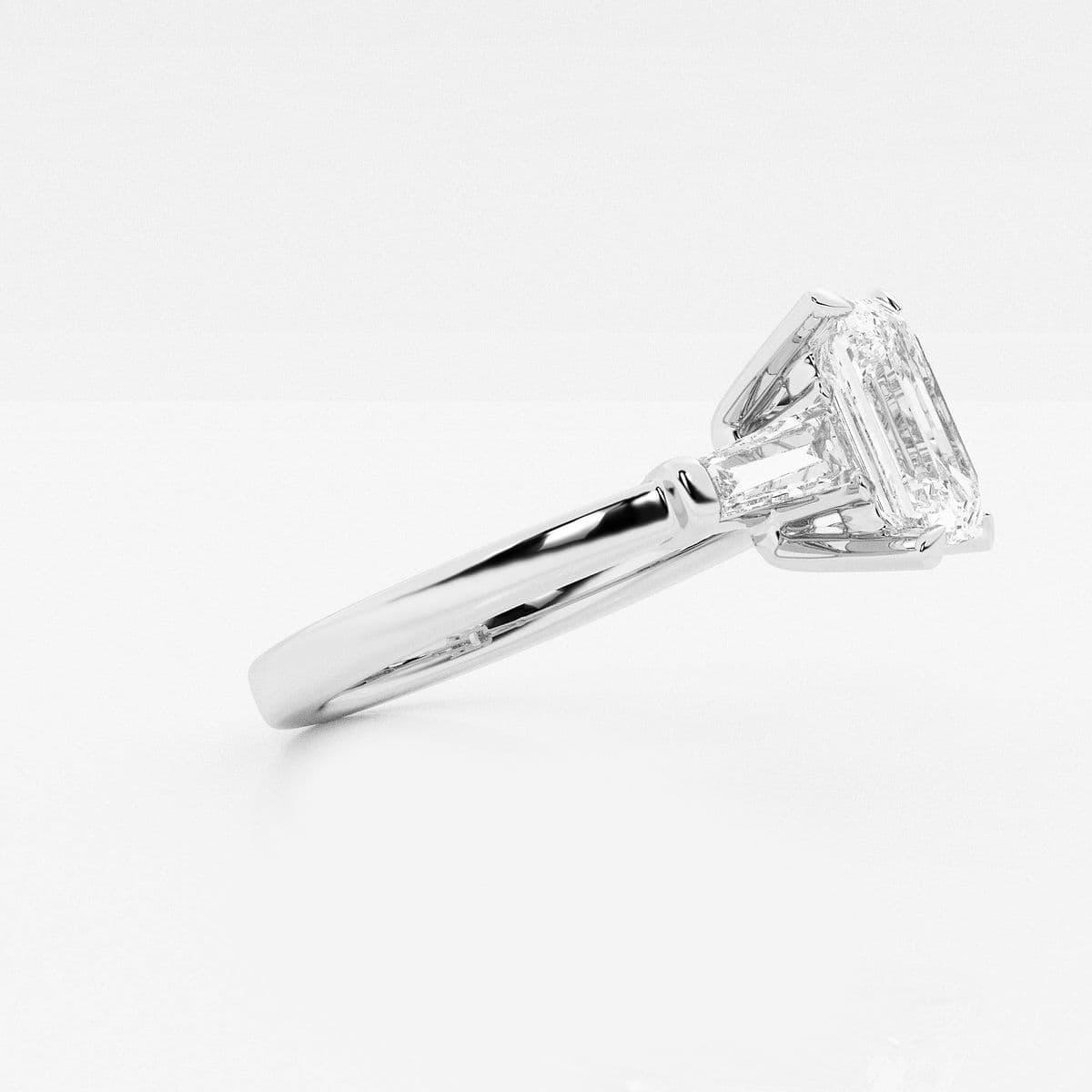 Additional Image 1 for  2 3/4 ctw Emerald Lab Grown Diamond Engagement Ring